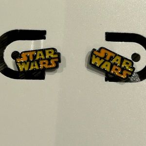 Star wars logo earrings